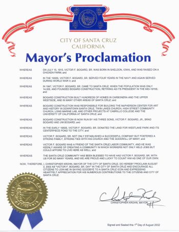 mayors proclamation